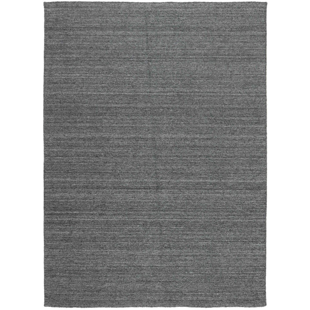 Nouveau Plain CHP-16-08 Modern Flatwoven Rug in Dark Grey